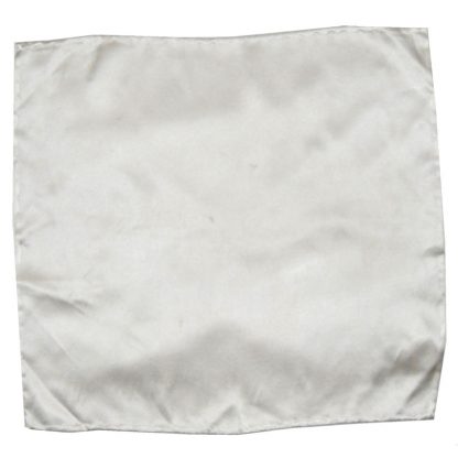 Ivory satin small pocket square