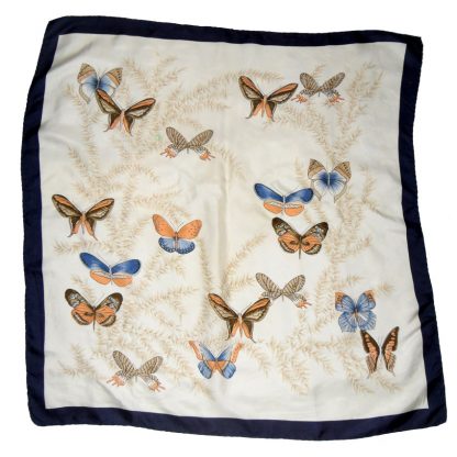 Butterfly silk scarf