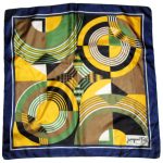 Vintge Jacque Fath silk scarf