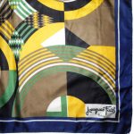 Vintge Jacque Fath silk scarf
