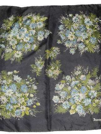 Jacqmar flower design silk scarf