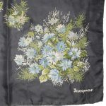 Jacqmar flower design silk scarf