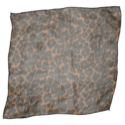 Small Chiffon Leopard Print Square