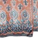 Jane Shilton long fleru de lis silk scarf