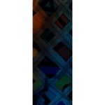 Multi colour hand painted silk tie