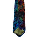 Multi colour hand painted silk tie