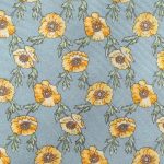 Roderick Charles yellow flower design silk tie