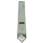 Roderick Charles yellow flower design silk tie