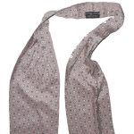 Tootal soft brown and white cravat