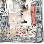 Liz Claiborne scarf with a design of urns