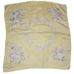 Jacqmar lemon flower design silk scarf