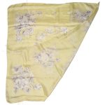 Jacqmar lemon flower design silk scarf