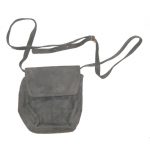 Bellesco grey suede shoulder bag