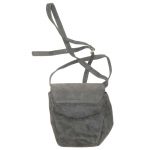 Bellesco grey suede shoulder bag
