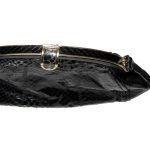 Jane Shilton black snakeskin and leather shoulder bag