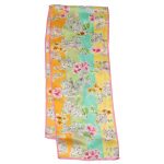 Talbots long silk satin scarf