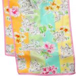 Talbots long silk satin scarf