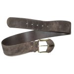 Brown suede belt