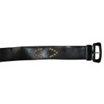 Furla black leather studded belt