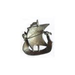 Viking ship brooch