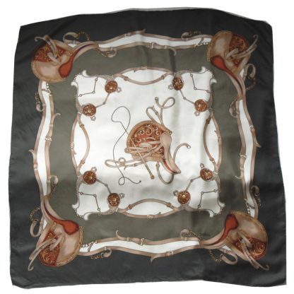 Loredano saddlery design silk scarf