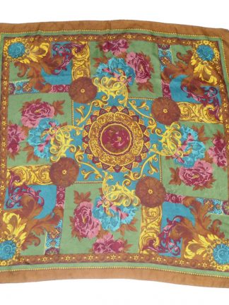 Large jacquard silk scarf