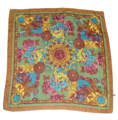 Large jacquard silk scarf