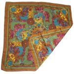 Large jacquard silk scarf