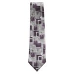 Pierre Cardin purple and silver jacquard silk tie