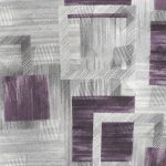 Pierre Cardin purple and silver jacquard silk tie