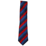 Givenchy Paris red and blue silk tie