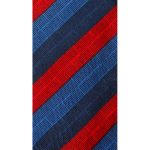 Givenchy Paris red and blue silk tie