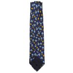 Leonard Studio flower design silk tie