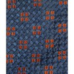 Ermnegildo Zegna blue and orange textured silk tie