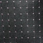 D&G Black textured silk tie with pink detail