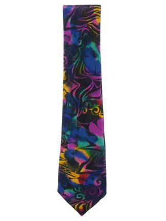 Missoni vibrant design silk tie