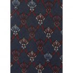 Christian Dior silk tie with a blue red and white design