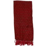 Tootal dark red paisley design scarf