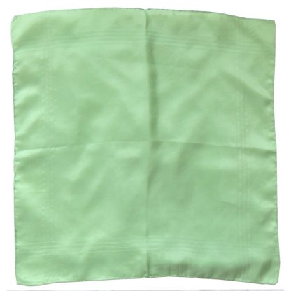 Light green silk pocket square