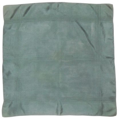 Dark green silk pocket square