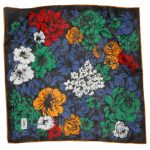 YSL Cotton floral design square