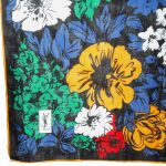 YSL Cotton floral design square