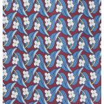 Battistoni flower design silk tie