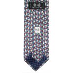 Battistoni flower design silk tie