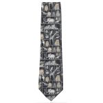 Jose Piscador animal design silk tie