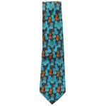 Michelsons England silk tie with a design of violins