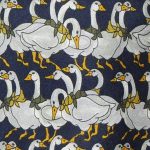 Antiche Seterie Geese design silk tie