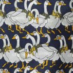 Antiche Seterie Geese design silk tie