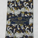 Antiche Seterie Geese design silk tie