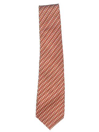 Asprey London stirrup design silk tie